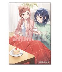 安達桜 島村抱月 安達としまむら オンラインくじ 2025 D賞 D-14 スクエア缶バッジ SS2カバーイラスト くじ引き堂 グッズ 缶バッジ カンバッジ 缶バッチ カンバッチ