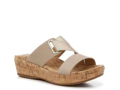 ハッシュパピー レディース シューズ サンダル Hush Puppies Coco Wedge Sandal SesameGold Metallic ゴールドのサムネイル