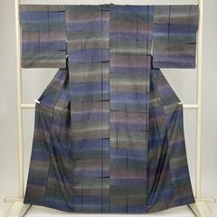 筬園工房 猪俣元市 紅泥染 単衣 訪問着 未使用品 正絹 居敷当て ガード 