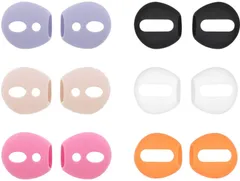 【数量限定】イヤホンカバー 1・2世代対応 付けたまま充電可能 シリコン Case」シリコン製 イヤホンカバー the イヤーチップ in 6セット12個 「Fit カラフル イヤーピース 6カラー A-Focus