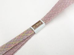 【一輝堂】和装小物 帯締め 夏物 夏 平組 美品 26w03-3337