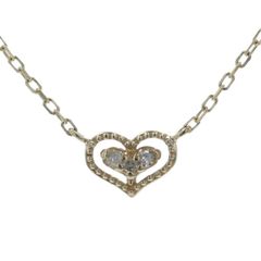 K18 ダイヤモンド ハートネックレス D0.08ct - メルカリ