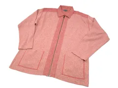 (K0325003)　KENZO　ケンゾー　メンズニット調ジャケット　ジップアップ　3　ピンク系　日本製