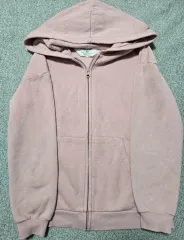 H&M ピンク フードジップアップ (EUR 134/140)