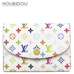 ルイヴィトン LOUIS VUITTON コインケース LV × TM ポルトモネ ロザリ モノグラムキャンバス マルチカラー ゴールド金具 カードケース 村上隆  M13399 RFID 【箱】【中古】