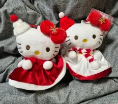 クリスマス ハローキティ キーホルダー 2種 (新品)