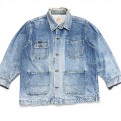 90s Wrangler フェードデニム カバーオール 雰囲気抜群 ボロ 古着