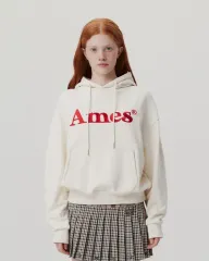 アメス WORLDWIDE WHO Tシャツ BASIC LOGO HOODIE CREAM