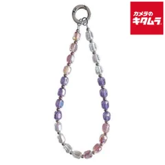 【新品】サンクレスト iSB-HS25 ハンドストラップ ガラスビーズ ピンク×ラベンダーのサムネイル