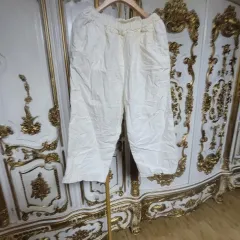 アイボリー 7分 ズボン