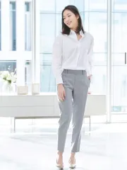 UNIQLO アンクル スラックス アンクルパンツ キム・ゴウンパンツ グレーS ブラックS