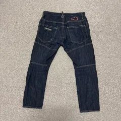 46 DSQUARED2 ディースクエアード2 フロントジッパー ジーン バイカー デニム パンツ