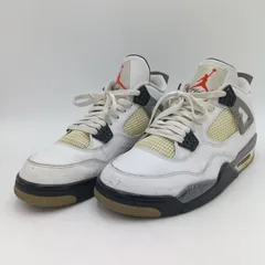 NIKE ナイキ AIR JORDAN 4 RETRO エアジョーダン スニーカー 308497-103 メンズ 28.5cm 白 ホワイト C-7-1