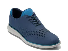 コールハーン メンズ シューズ オックスフォード ウィングチップ Cole Haan 2ZERGRAND Laser Wingtip Oxford Midnight Blue ブルー