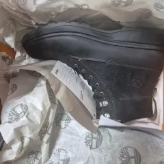 Timberland ブラック フル グレイン ウォーター プルーフ ブーツ