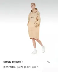 STUDIO TOMBOY スタジオトムボーイ フード 起毛 アシンメトリー ONE PIECE FF