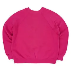 U.S.SWEATS 80s 80年代 ブランクスウェット MADE IN USA アメリカ製 無地 ラグランスリーブ ヴィンテージ 古着 メンズ トレーナー ピンク L【中古】