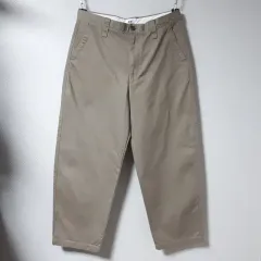 33/UNIQLO U ベージュワイドチノパンツ/33-495