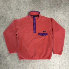 90s パタゴニア シンチラ スナップ-T コーラル/パープル USA