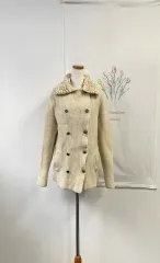 ウール MOGG アイボリー ニット カーディガン コート