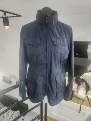 UNIQLO ユニクロ ネイビー フード ジャケット アウター ウィンドブレーカー 防風