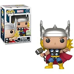Funko Thor (2019年スプリングコン限定):Marvel Universe x POP! マーベルビニールフィギュア & 1POP互換PETプラスチックグラフィックプロテクタ