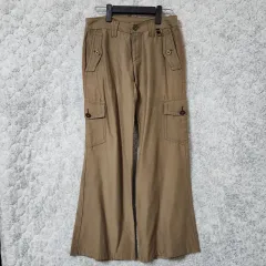 H386 26 A6 Y2K フレア カーゴ パンツ ズボン