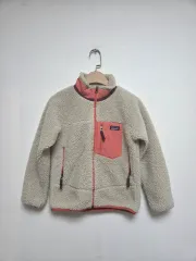 パタゴニア キッズ レトロX フリース ジャケット アイボリー (7-8Y)