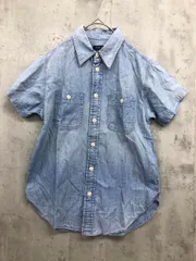 POLO RALPH LAUREN ポロ ラルフローレン 211601259001 シャンブレー 半袖 シャツ size0150/80A)/水色 ■◆ レディース