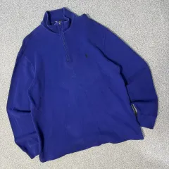 ポロ ハーフジップ スウェット