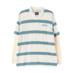 シュプリーム x ディッキーズ 24FW サーマル ポロ 白 レイヤード 長袖 Tシャツ