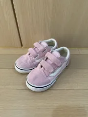 VANS オールドスクール キッズ バックル ピンク 150