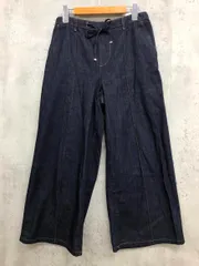ZARA ザラ 7484/151/407 JEANS Z1975 JOGGER WIDE LEG ハイウエスト デニムパンツ sizeXS/ブルー ■■ レディース