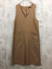 URBAN RESEARCH ROSSO アーバンリサーチロッソ RA17-26D001 Vネック Aライン ジャンパー ワンピース size38/茶系 ■■ レディース