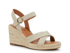 ラッキーブランド レディース シューズ サンダル Lucky Brand Casstin Wedge Sandal Natural BeigePlatinum Metallic ベージュ