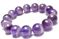 【１点物】くっきり模様 ケープアメジスト　14mm　ブレスレット パワーストーン 天然石 _MC6738