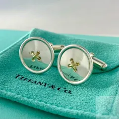 ティファニー カフスボタン ダンベル型 カフリンクス ボール 925 TIFFANY&Co.（ティファニー） カフス カフリンクス ボタンモチーフ