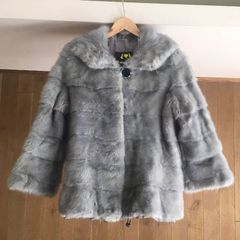 TIM dollars fursファーコート グレー - メルカリ