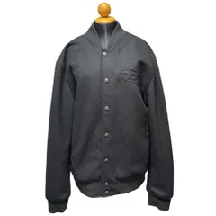 ◆DIESEL ディーゼル ボンバージャケット ブルゾン スタジャン A19582 メンズ サイズ：52 黒 ブラック◆中古品◆R5254NW