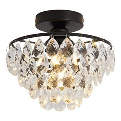 【M3183-186-148】クリスタルシーリングライト ガラス LED電球付き M3183-186-148】クリスタルシーリングライト ガラス LED電球付き