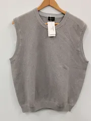 ピ648●green label relaxing●グリーンレーベルリラクシング●ベスト●ニット●綿100％●タグ付き●美品●メンズ●sizeS●灰