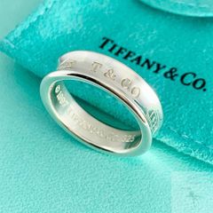 美品 ティファニー 1837 インターロッキング サークルリング 約17号