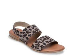 アンドレア アース レディース シューズ サンダル Andre Assous Nigella Sandal Dark Brown Leopard Print ブラウンのサムネイル