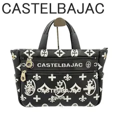 カステルバジャック CASTELBAJAC ミニトートバッグ ハンドバッグ ブラック 総柄