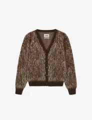 エズィフケリー LEOPARD KNIT CARDIGAN BROWN