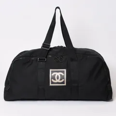 CHANEL シャネル スポーツライン ボストンバッグ 旅行バッグ A19977 7番台 ココマーク ナイロン ブラック 美品 中古 4b013694