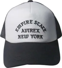 アビレックス キャップ CAP AVIREX メッシュ 刺繍入り 81580500-01白