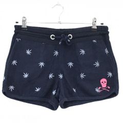 美品 MARK&LONA マークアンドロナ ネイビー パイル ショートパンツ M