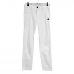 ルコックゴルフ パンツ 白 ストレッチ ロゴ  レディース 11 ゴルフウェア le coq sportif