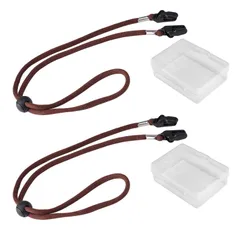 【在庫セール】アウトドア レジャー 調節可能 脱着式 キャップクリップ ストラップ 帽子用あごひも ハットクリップ 2個セット 飛ばない 帽子クリップ [badbowl]